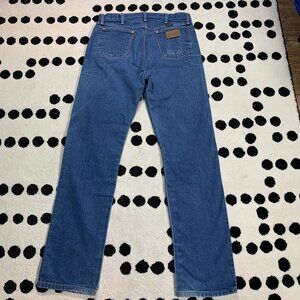 Wrangler Vintage Cowboy Cut 13MWZ Jeans Men 34x36 Faded Distressed Western Denim